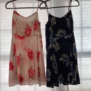 Two Floral Old Navy Dresses for $20.